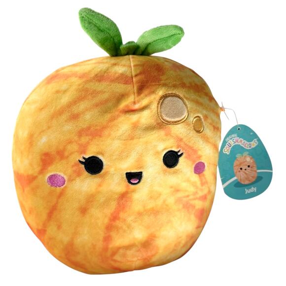 SQUISHMALLOWS Plush Judy ORANGE TANGERINE 11.5" Foodie Squad Pillow KellyToy Tag - Picture 1 of 4